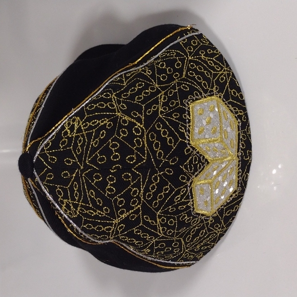 Baseball Cap Fitted Dice Hustle Embroidered Hat - Picture 2 of 6